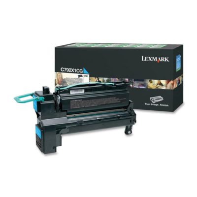 Lexmark C792X1CG High Yield Toner, Cyan Single Pack Lexmark C792X1CG High Yield Toner, Cyan Single Pack